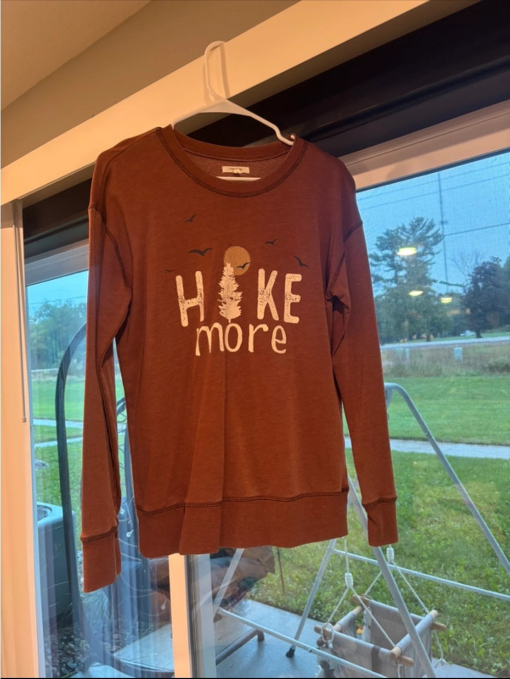 Maurices Brown "Hike More" Long-Sleeve Tee